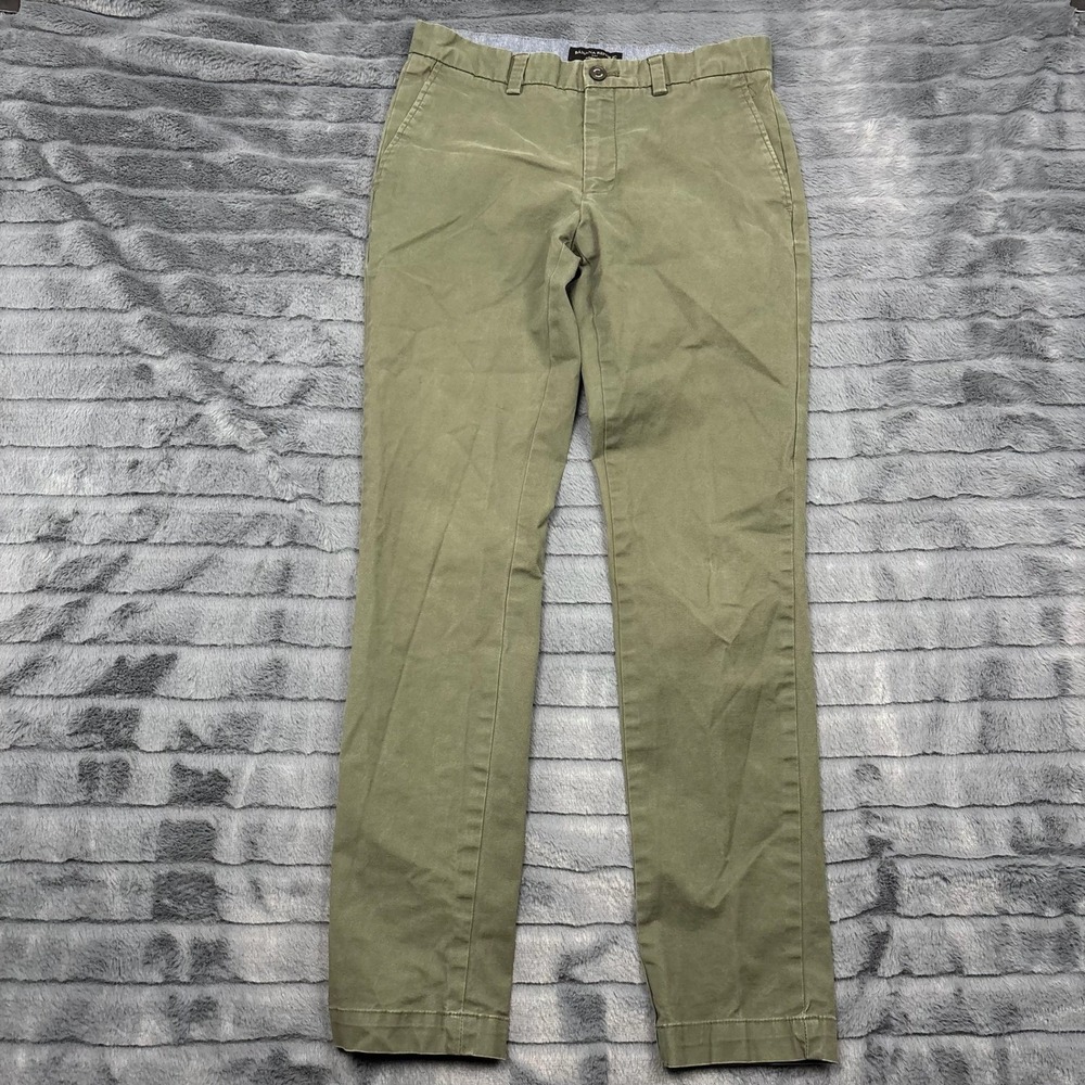 Banana Republic Aiden Chino Mens 29x32 Olive Green Slim Fit Stretch Pants